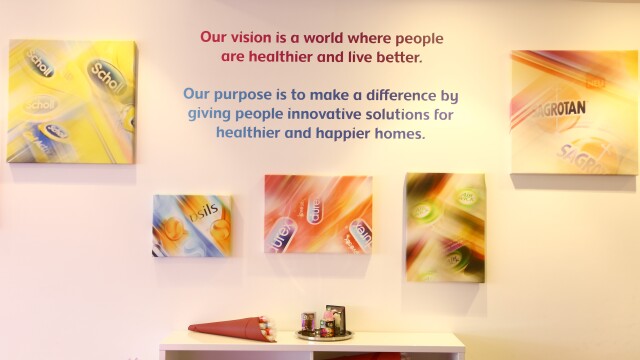 German office wall