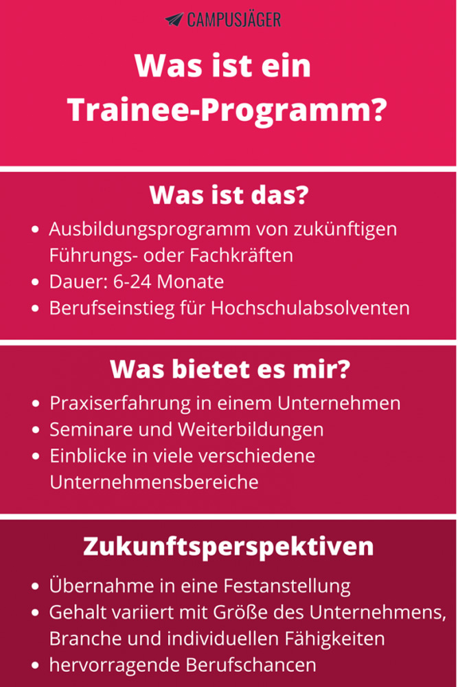 Infografik Definition Trainee Programm