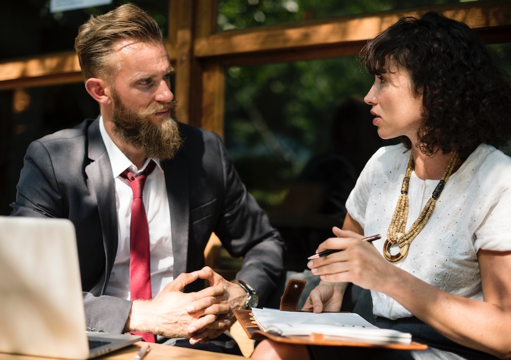 Besprechung Copywriter und Chef