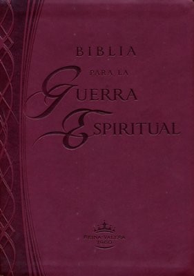 Biblia para la guerra espiritual (Imitación piel color vino)