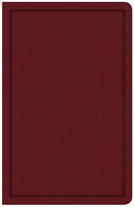 CSB Deluxe Gift Bible, Burgundy LeatherTouch