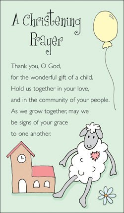 Christening Prayer Prayer Cards (pack of 20)