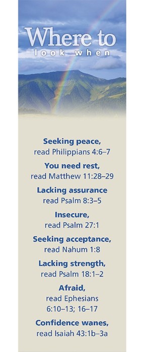 Where To Look Topics 4 Bookmark (Pack of 25)