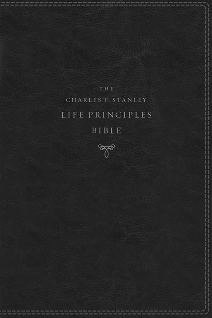 NKJV Charles Stanley Life Principles Bible, Black, Indexed