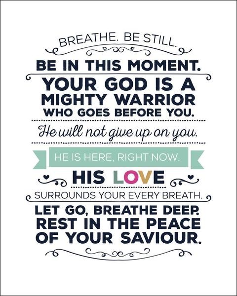 Breathe Be Still Mini Card