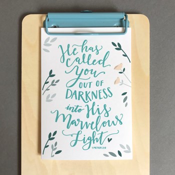 He Counts The Stars New Baby Card & Envelope