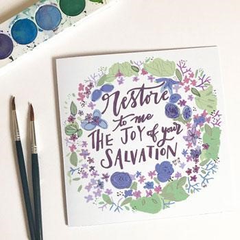 Restore to Me the Joy Card & Envelope