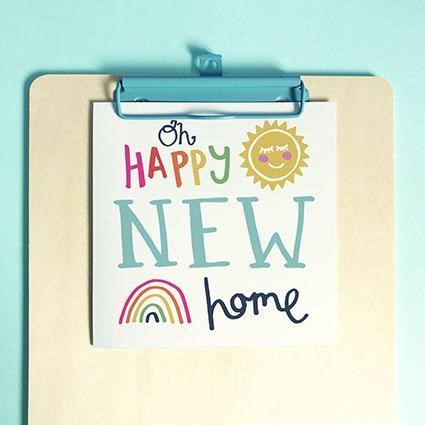 New Home Greeting Card & Envelope