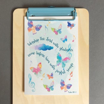Worship The Lord A6 Card