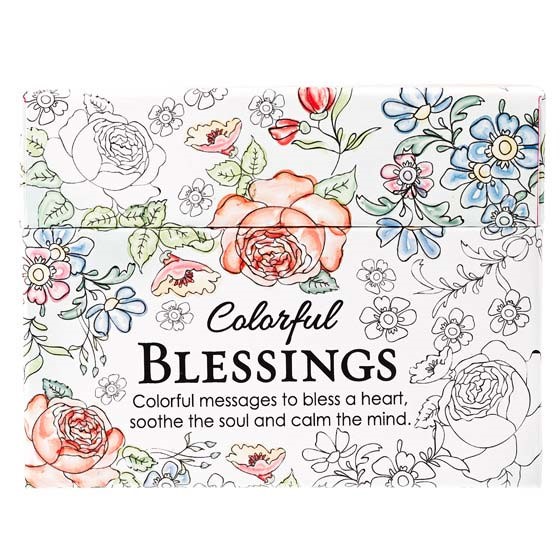 Colourful Blessings Boxed Colouring Cards