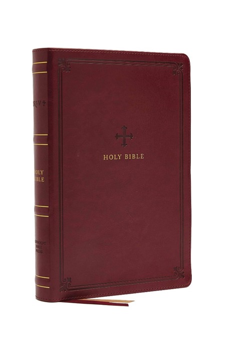 NRSV Large Print Catholic Bible, Red, Comfort Print