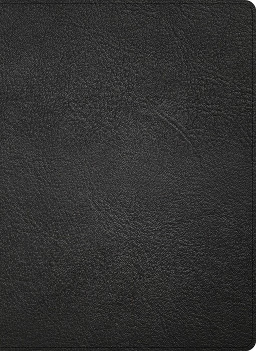KJV Single-Column Wide-Margin Bible, Black Goatskin