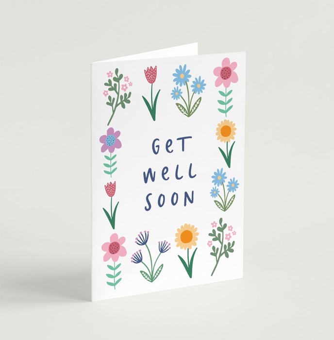 Get Well Soon (Spring version) - Greeting Card