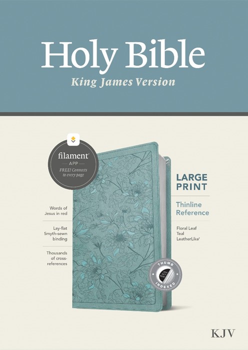 KJV Large Print Thinline Reference Bible, Filament Enabled