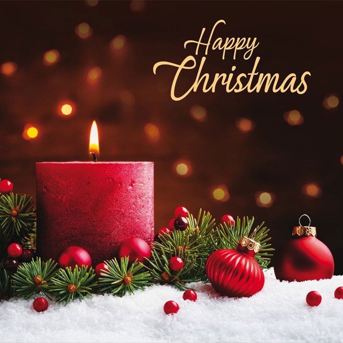 Red Candle Christmas Cards (pack of 10)