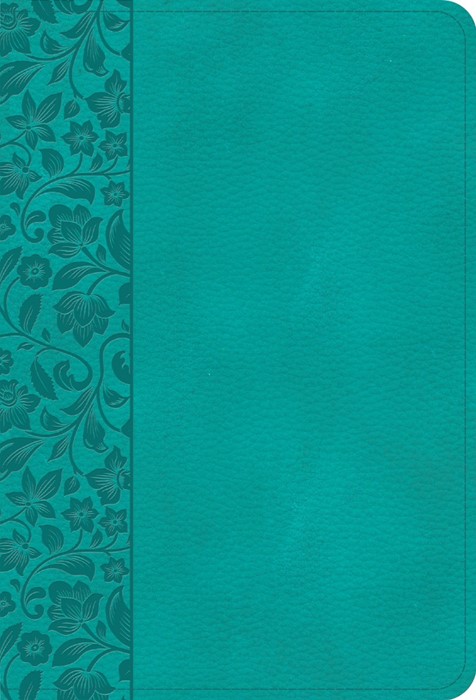 NASB Large Print Compact Reference Bible, Teal Leathertouch