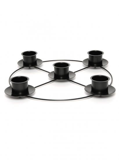 Black Advent Ring 14" Diameter