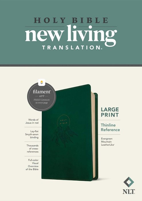 NLT Large Print Thinline Reference Bible, Filament Edition