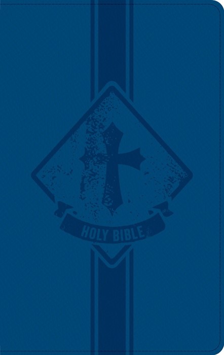 KJV Kids Bible, Thinline Edition, Navy LeatherTouch