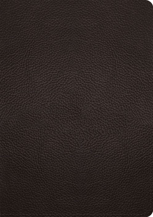 ESV Study Bible, Large Print, Buffalo Leather, Deep Brown