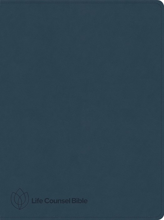 CSB Life Counsel Bible, Slate Blue LeatherTouch