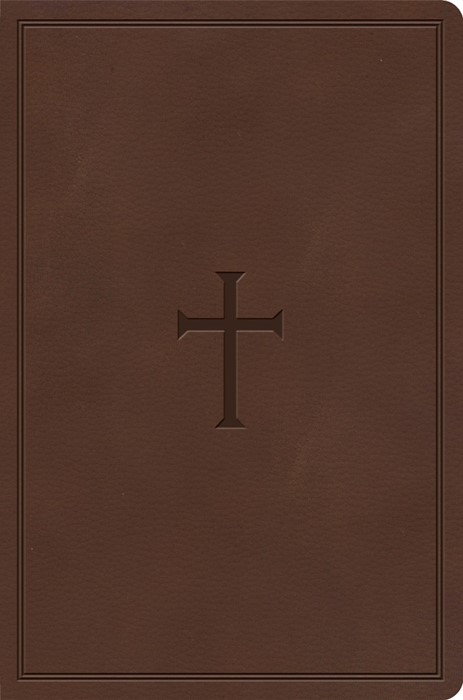 CSB Giant Print Reference Bible, Brown LeatherTouch