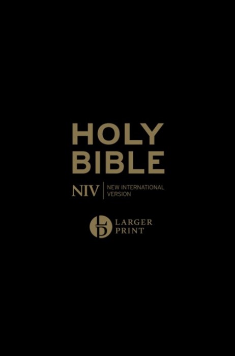 NIV Larger Print Personal Bible, Black