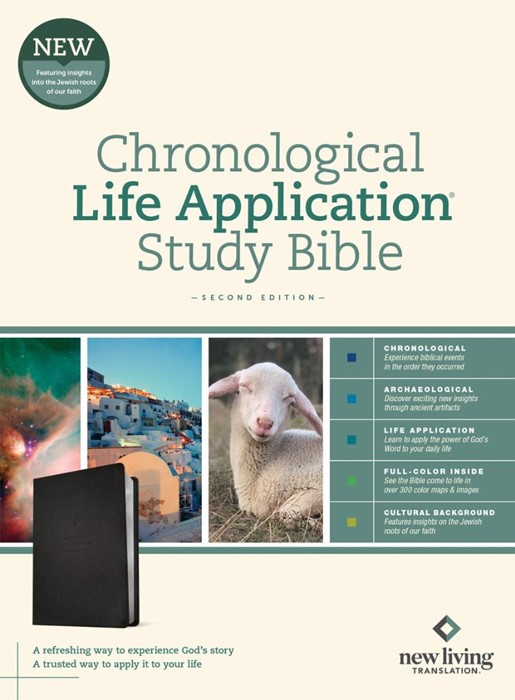 NLT Chronological Life Application Study Bible, Ebony