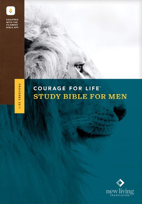 NLT Courage for Life Study Bible for Men, Filament Edition