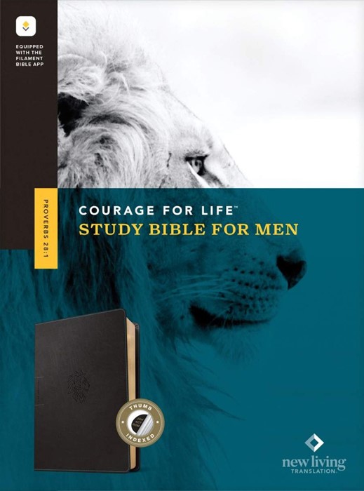 NLT Courage for Life Study Bible for Men, Filament Edition