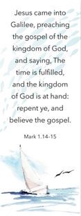 Jesus Came into Galilee, Mark 1:14 Bookmark