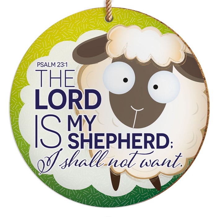 The Lord Is My Shepherd Ceramic Hanging Decoration