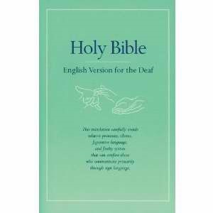 Holy Bible English Version For The Deaf
