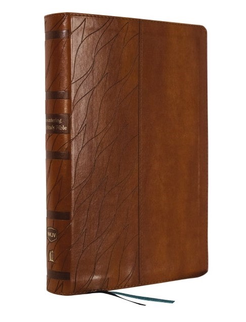 NKJV Encountering God Study Bible, Brown, Indexed