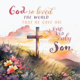 Compassion Charity Easter Cards: John 3:16 (5 pack)