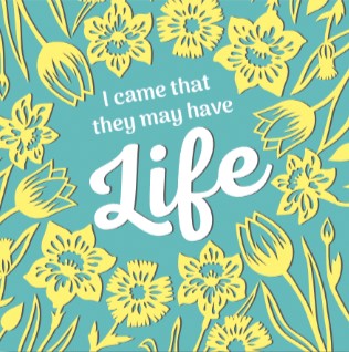 Compassion Charity Easter Cards: Paper-Cut Wreath (5 pack)