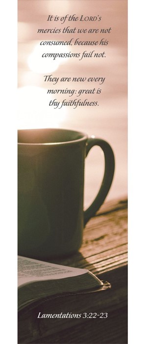 Inspirational Bookmark: His Mercies (Package Of 25)