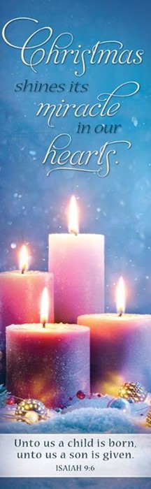 Christmas Shines It's Miracle Bookmark (Pack of 25)