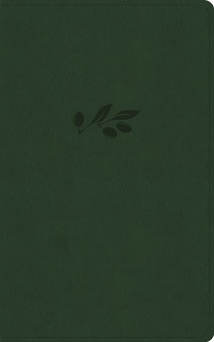 NASB Single-Column Personal Size Bible, Olive Leathertouch