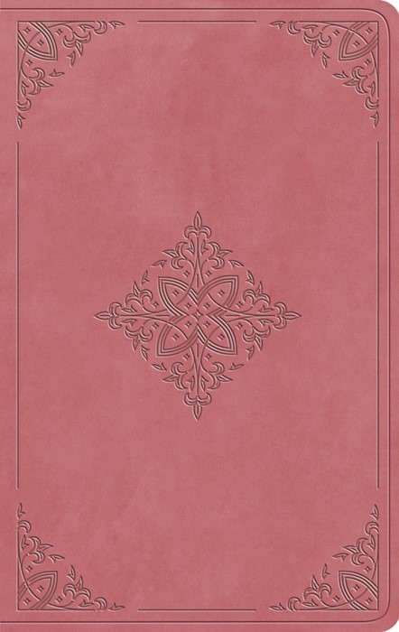 ESV Large Print Value Thinline Bible, Blush Rose
