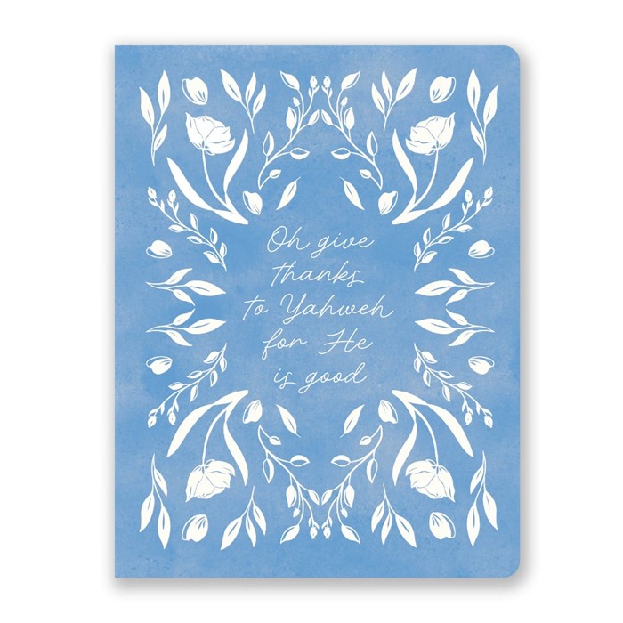 Flora Scriptura Blue Coptic-Bound Journal