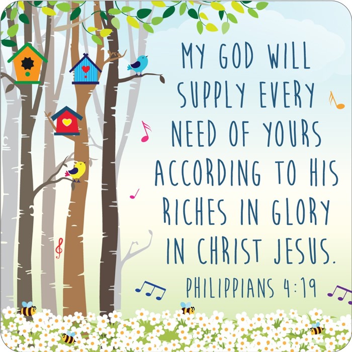 God Will Supply Coaster