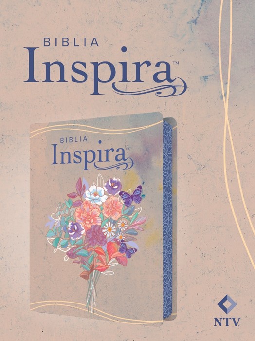 Biblia Inspira NTV Con Filament, Sentipiel, Acuarela Rosa