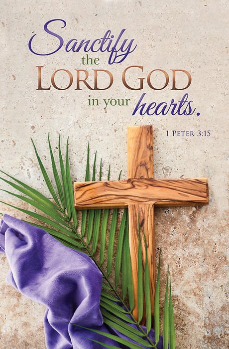 Sanctify the Lord God Lent Bulletin (pack of 100)