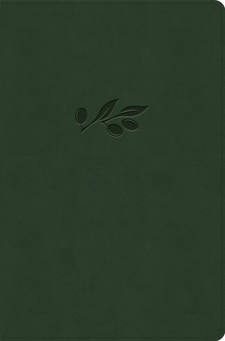 NASB Giant Print Reference Bible, Olive Leathertouch