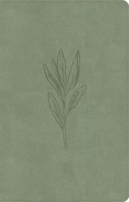 KJV Thinline Bible, Sage Suedesoft Leathertouch