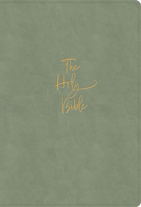 KJV Super Giant Print Reference Bible, Sage Suedesoft