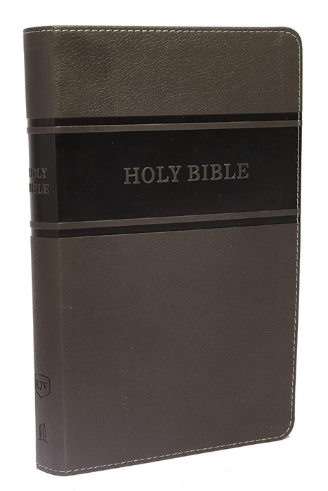 KJV Holy Bible: Deluxe Gift, Gray Leathersoft, Red Letter