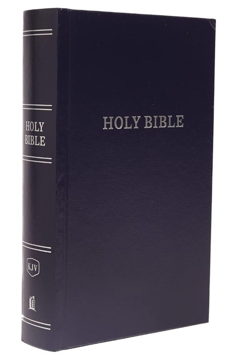 KJV Pew Bible, Hardcover, Blue, Red Letter, Comfort Print