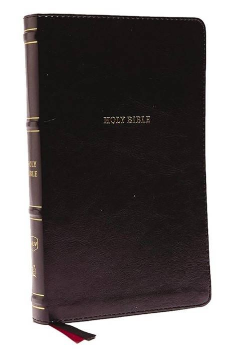 NKJV Thinline Bible, Black, Thumb Indexed, Red Letter